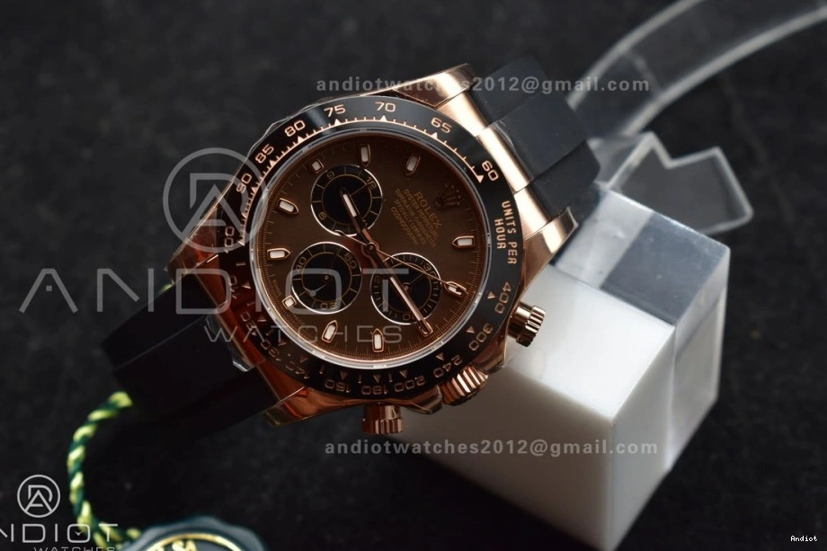 (Gain Strap Daytona ZF Oyster-flex Dial Weight) Chocolate LN on 116515 SH4130 Edition Black Best 1:1 0217